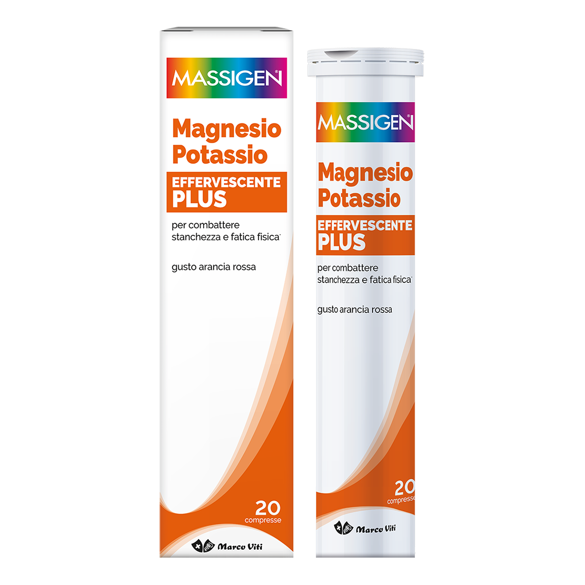 Massigen magnesio e potassio plus 20 compresse effervescenti