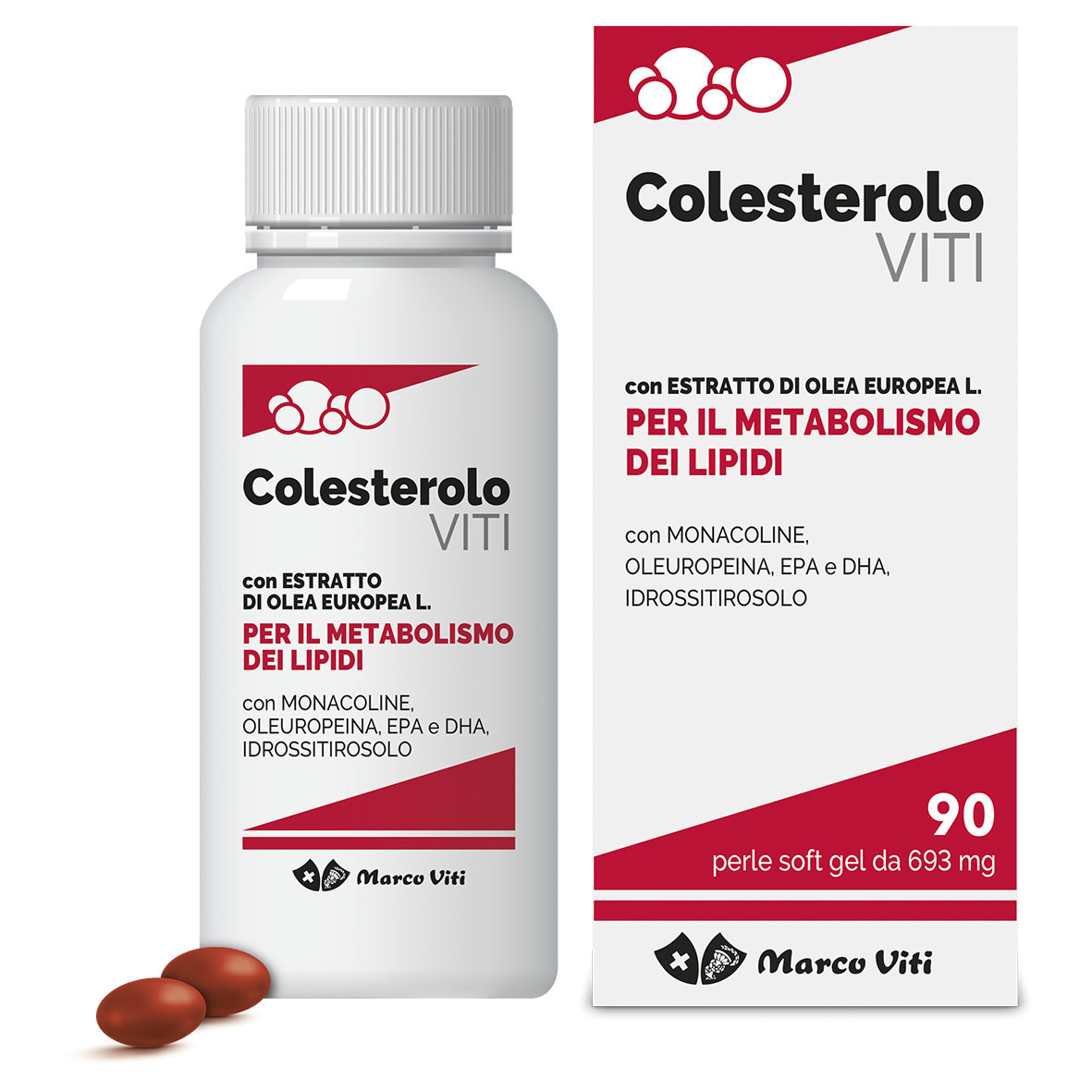 Image of Marco viti colesterolo 90 perle cod085
