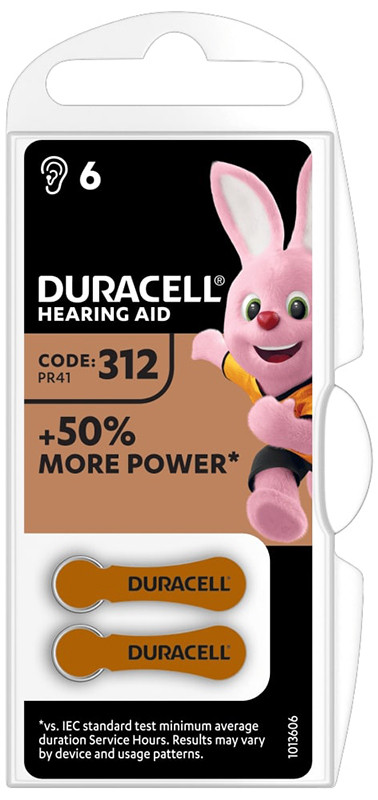 Duracell easy tab 312 marrone