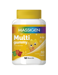 Massigen multigummy gommose multivitaminiche 60 pezzi