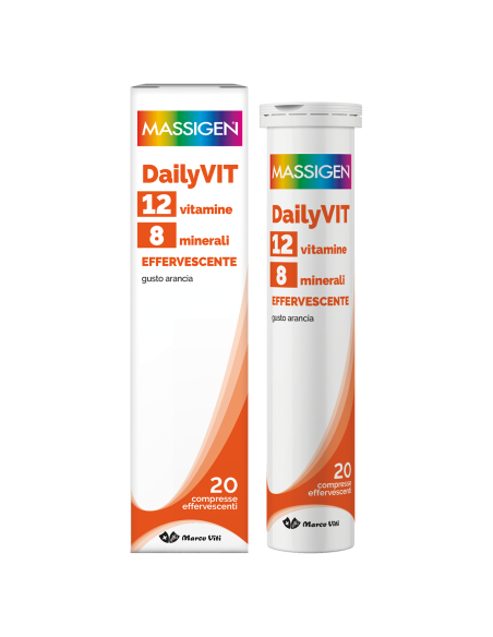 Massigen dailyvit+ multivitamincio 20 compresse effervescenti