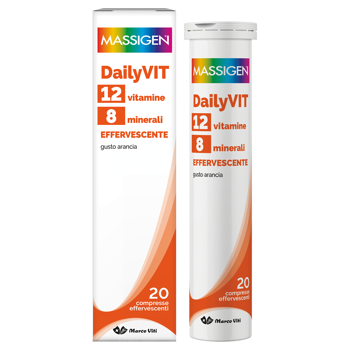 Massigen dailyvit+ multivitamincio 20 compresse effervescenti