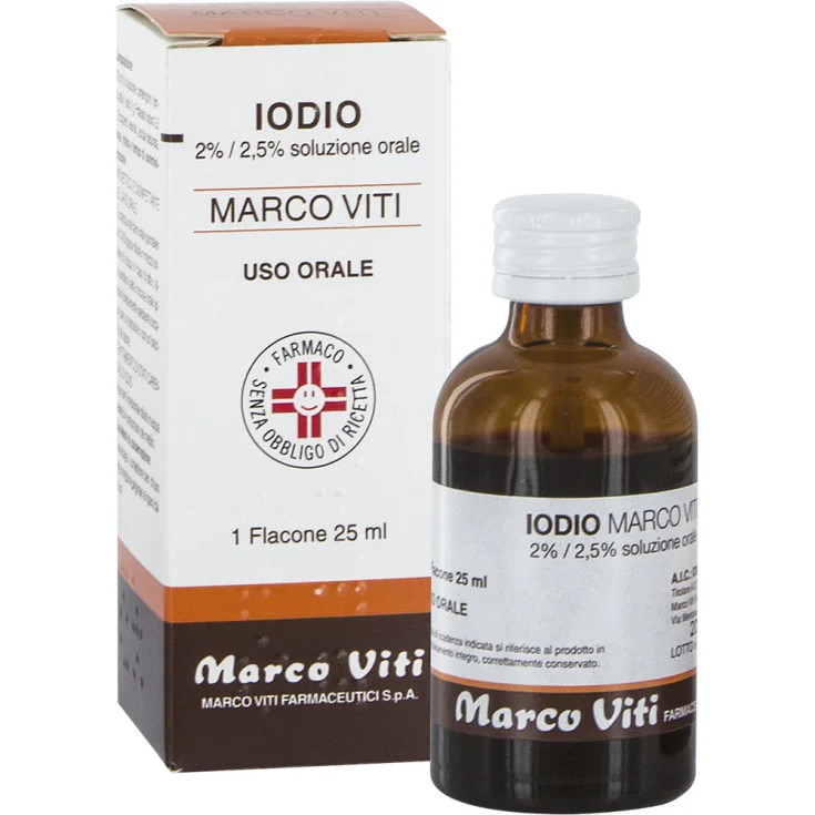 Marco Viti iodio soluzione orale 2% 25ml