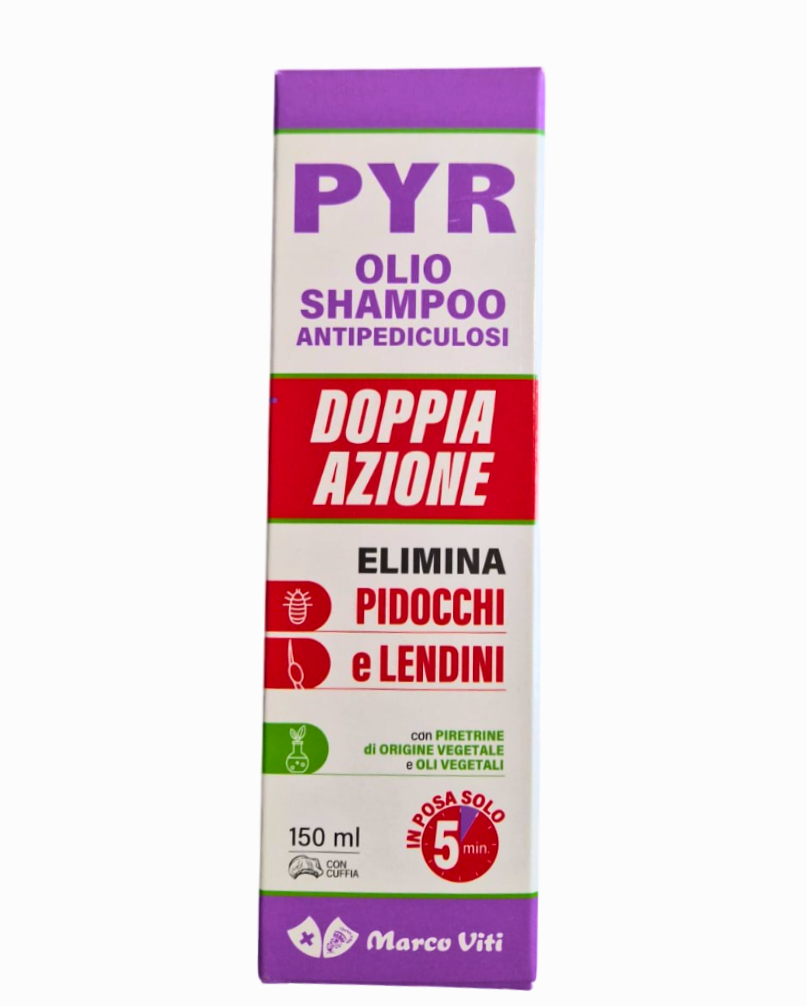 Pyr olio shampoo doppia azione