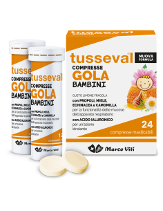 Marco Viti Tusseval gola bambini 24 compresse masticasbili