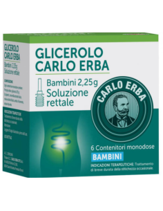 Glicerolo per bambini Carlo Erba 6 contenitori 2,25g