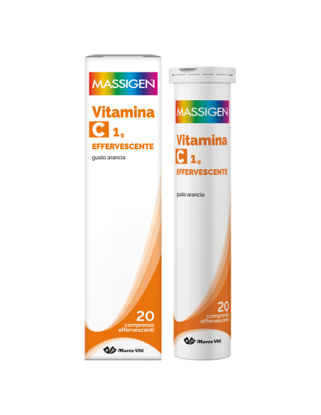 Massigen dailyvit+ c vitamina c 20compresse effervescenti