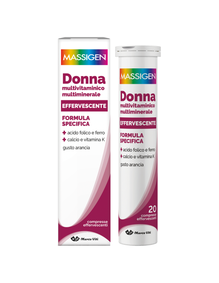 Massigen dailyvit + donna multivitaminico 20 compresse effervescenti