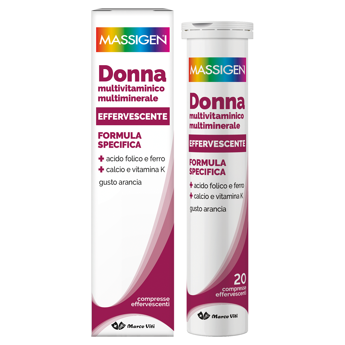 Massigen dailyvit + donna multivitaminico 20 compresse effervescenti