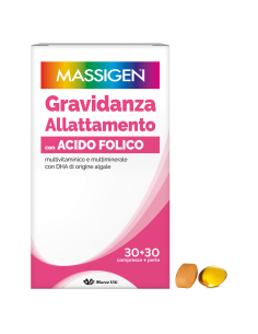 Massigen dailyvit + gravidanza e allattamento 30 perle + 30compresse