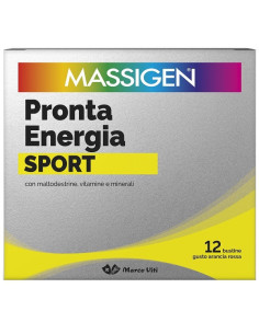 Massigen sport pronta energia 12 bustine