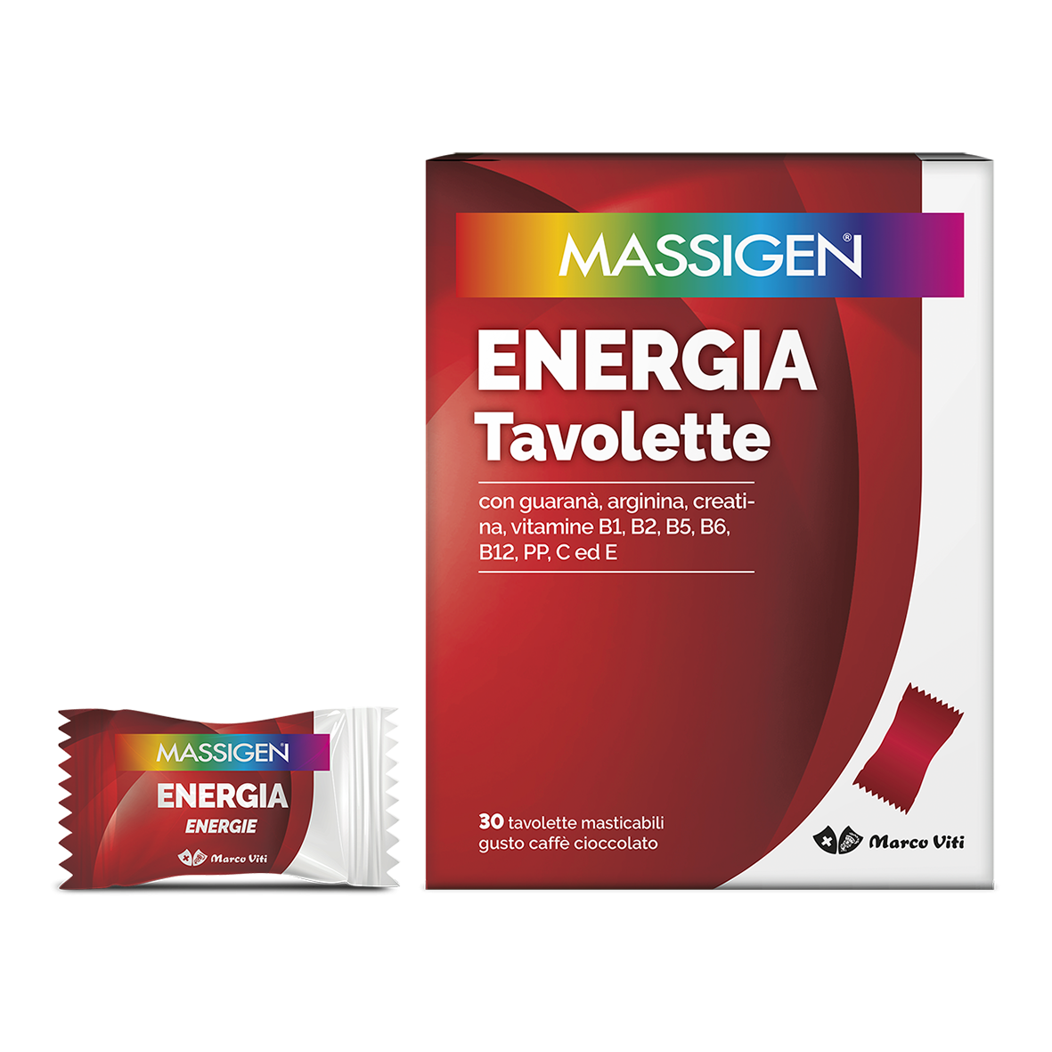 Massigen energia 30 tavolette masticabili