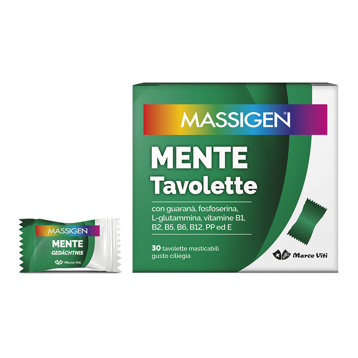 Massigen mente 30 tavolette masticabili