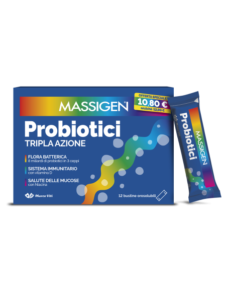 Massigen probiotici 12 stick promo