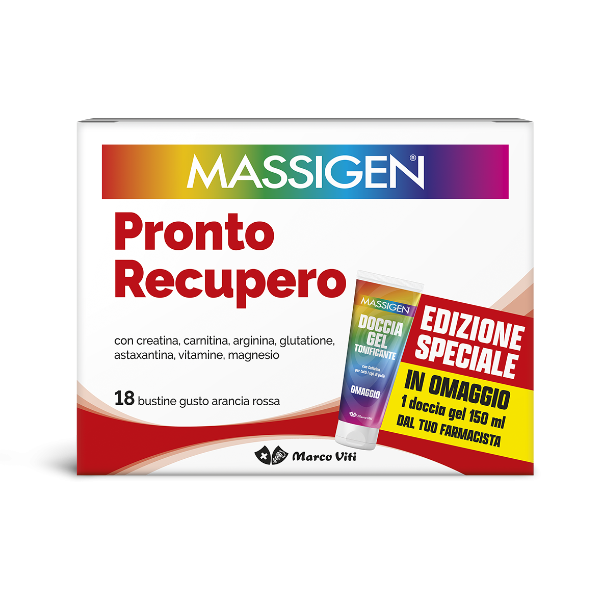 Massigen pronto recupero 18 bustine con omaggio