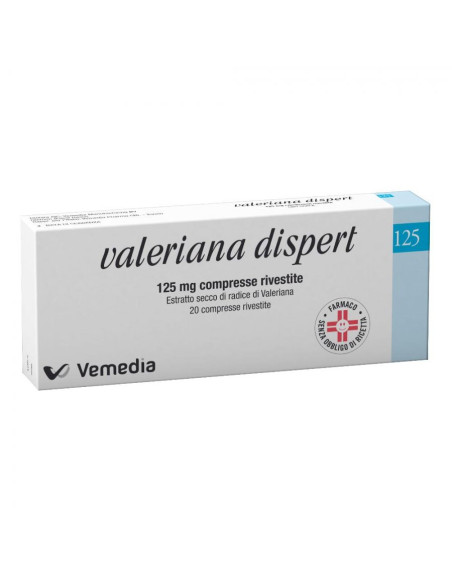 Valeriana dispert 125mg 20 compresse