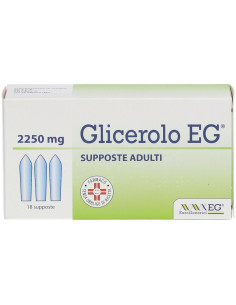 Glicerolo EG adulti 2250mg 18 supposte