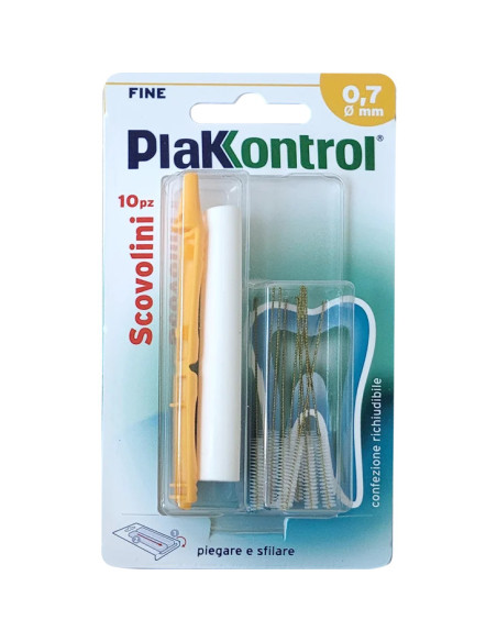 Plakkontrol scovolino manico intercambiabile 0,7mm 10pz