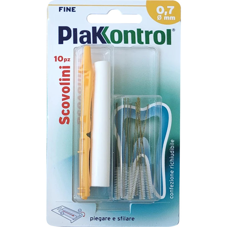 Plakkontrol scovolino manico intercambiabile 0,7mm 10pz