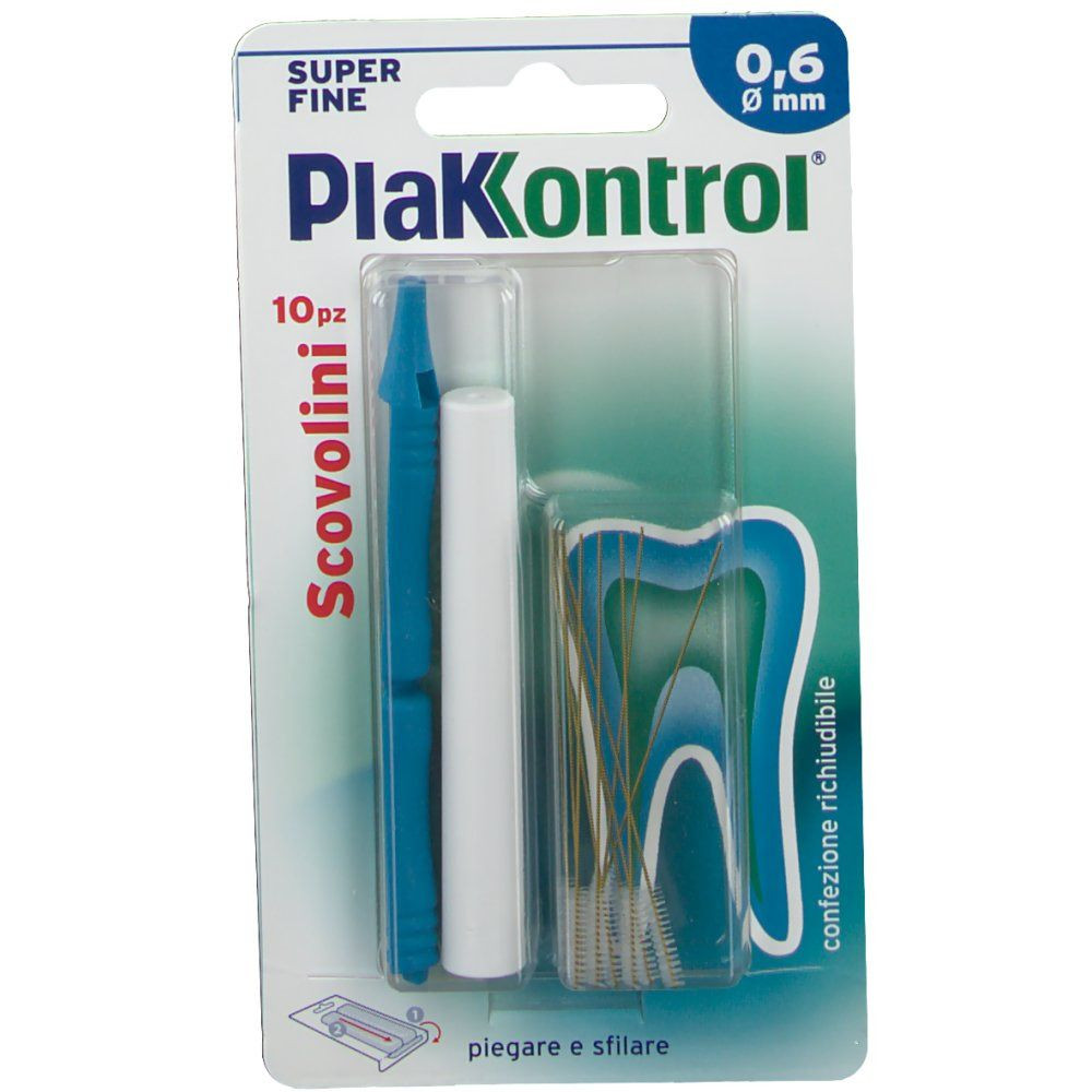 Plakkontrol scovolino manico intercambiabile 0,6mm 10pz