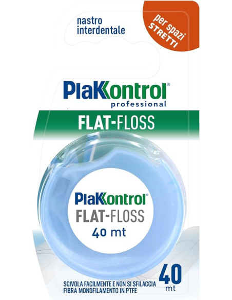 Plakkontrol flat floss filo interdentale 40mt