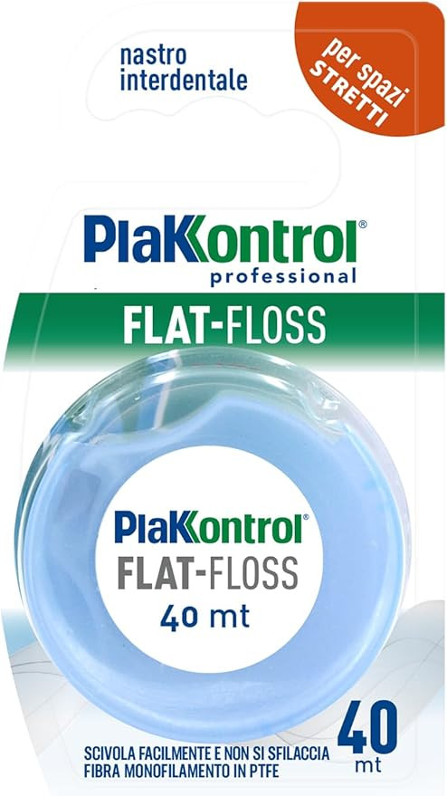 Plakkontrol flat floss filo interdentale 40mt