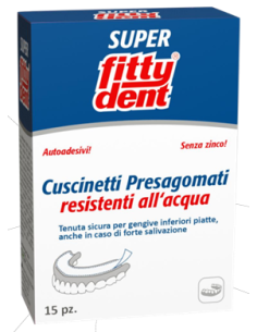 Fittydent cuscinetti presagomati per protesi inferiori 15pz