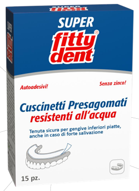 Fittydent cuscinetti presagomati per protesi inferiori 15pz