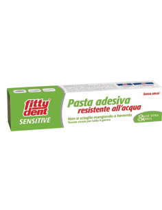 Fittydent pasta sensitive per gengive sensibili per protesi dentali 40g