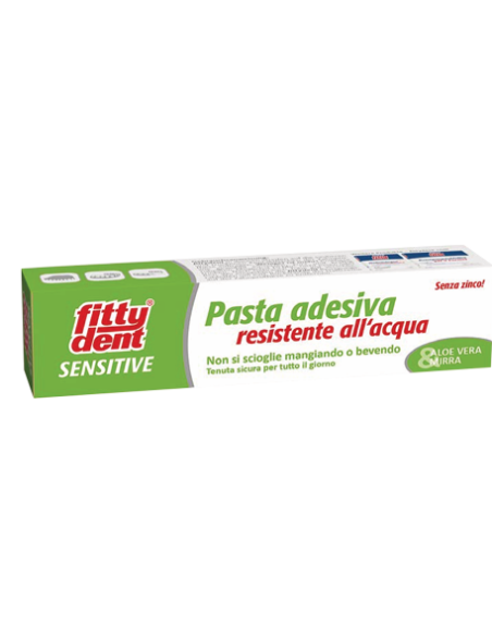 Fittydent pasta sensitive per gengive sensibili per protesi dentali 40g
