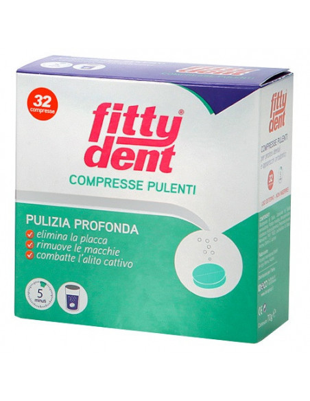 Fittydent compresse pulenti e igienizzanti 32pz