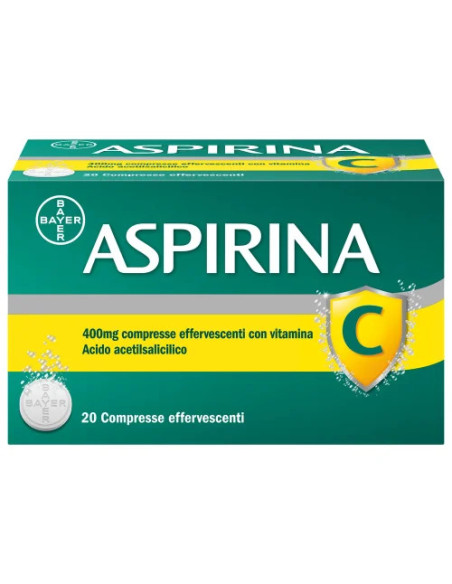 Aspirina c 20 compresse effervescenti 400+240mg