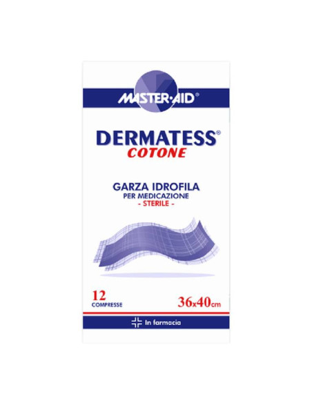 MasterAid dermatess garza idrofila 36x40 cm 12 pezzi