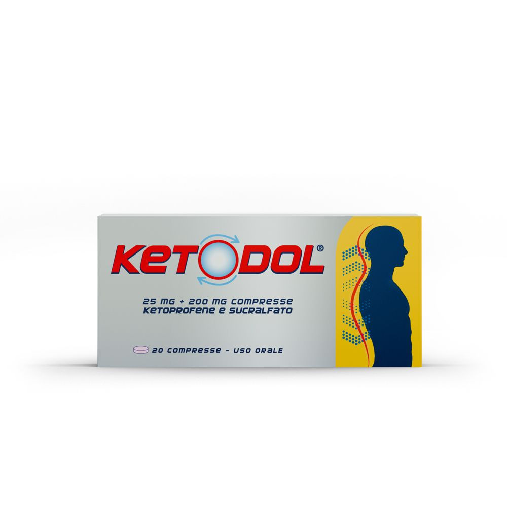 Ketodol 20 compresse 25mg + 200mg