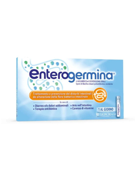 Enterogermina 4 miliardi/5 ml 10 flaconcini