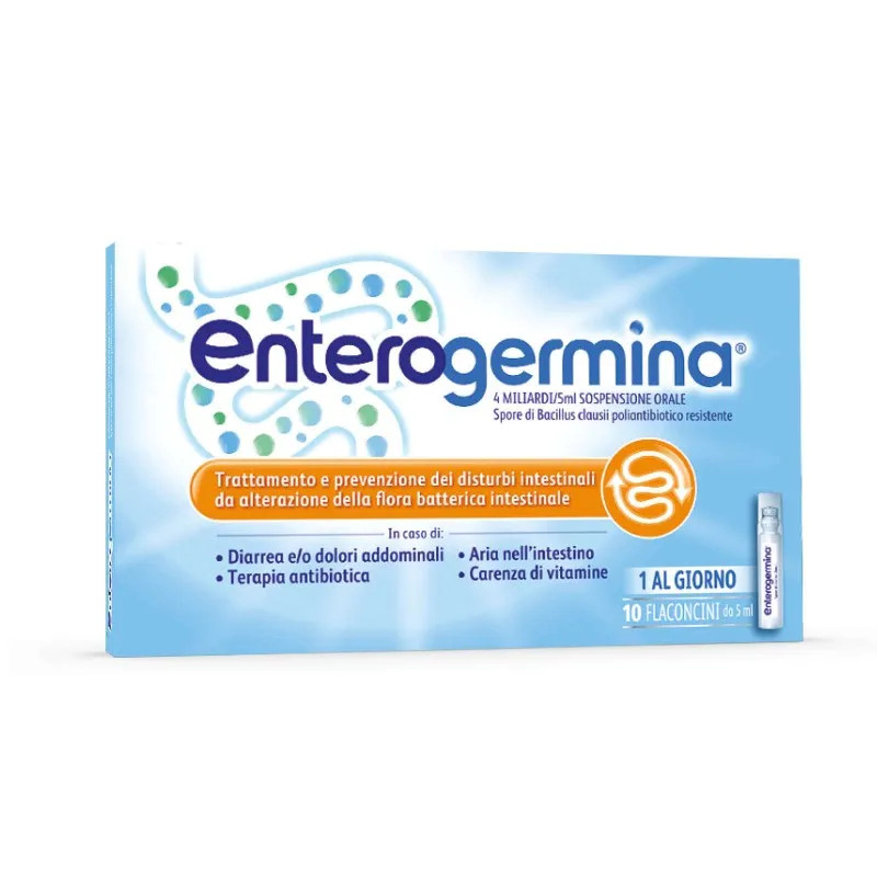 Enterogermina 4 miliardi/5 ml 10 flaconcini