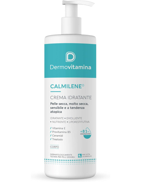 Dermovitamina calmilene crema idratante per pelle secca, molto secca o sensibile 500ml