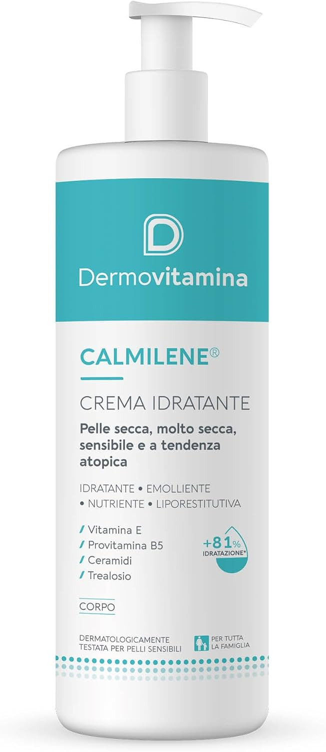 Dermovitamina calmilene crema idratante per pelle secca, molto secca o sensibile 500ml