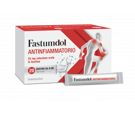 Fastumdol antinfiammatorio soluzione orale 25mg 20 bustine