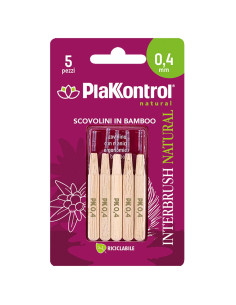 Plakkontrol Natural Kontrol interbrush bamboo 0,4 mm