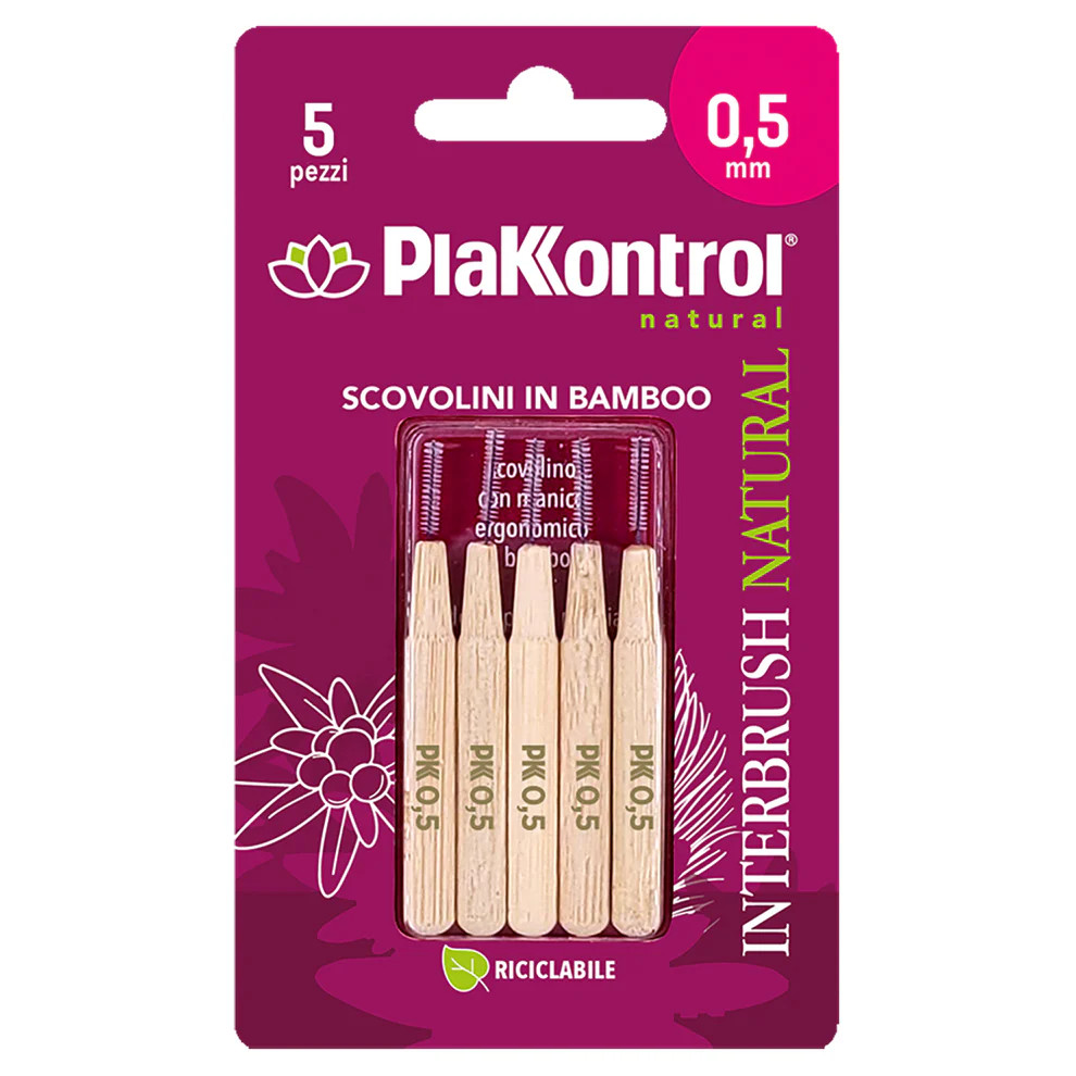 Plakkontrol Natural Kontrol interbrush bamboo 0,5 mm