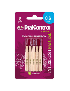 Plakkontrol Natural Kontrol interbrush bamboo 0,6 mm