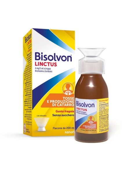 Bisolvon linctus sciroppo fragola 200ml