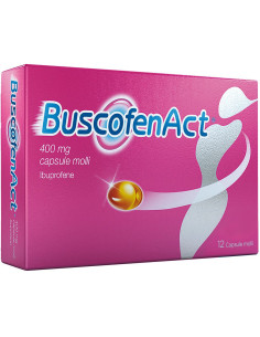 Buscofenact ibuprofene per dolori forti da ciclo 12 capsule molli 400mg