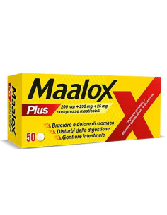 Maalox plus 50 compresse masticabili