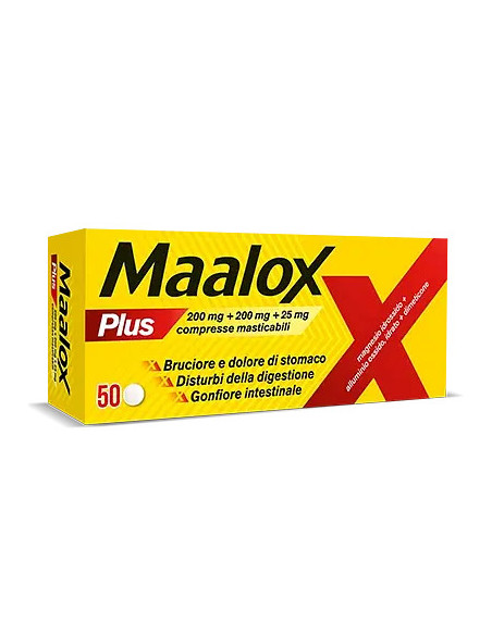 Maalox plus 50 compresse masticabili
