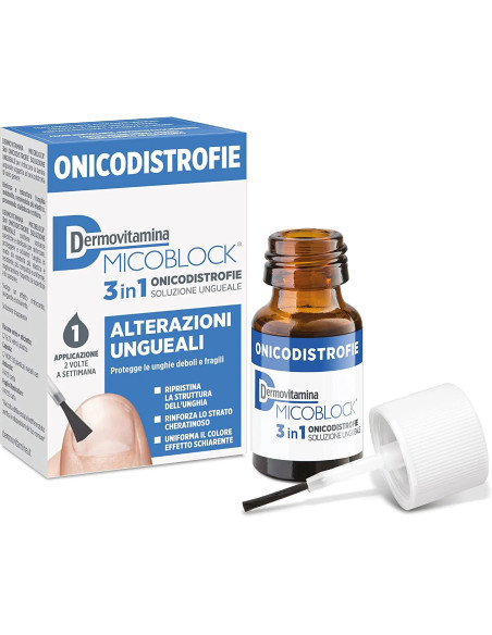 Dermovitamina micoblock 3 in 1 soluzione ungueale contro le onicodistrofie 7ml