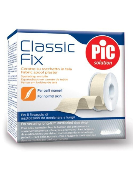 Pic cerotto in rocchetto classic fix tela bianca 2,50cm x 5mt