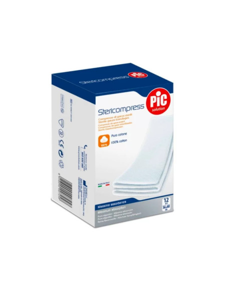 Pic garze sterili stericompress 36x40cm 12 pz