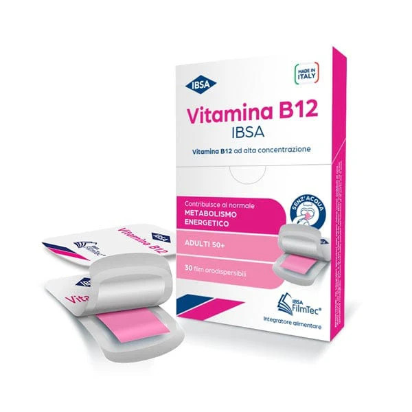 IBSA Vitamina B12 30 Film Orodispersibili Gusto Lampone